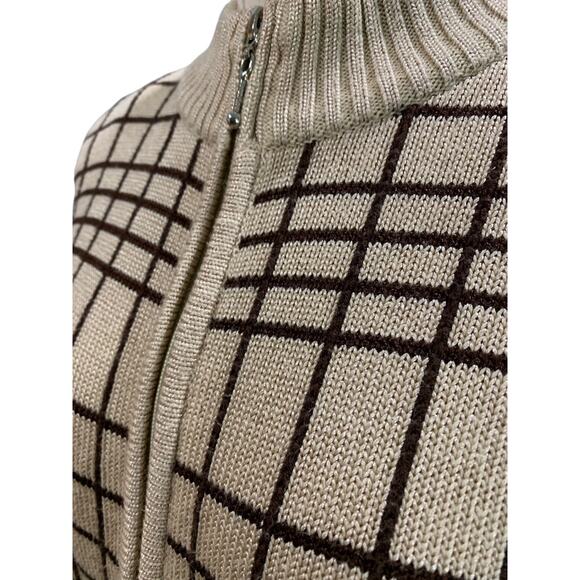 Small Fia Italia Handloomed Womens 1/2 Zip Sweater Vintage 1990s Soft - Picture 4 of 9